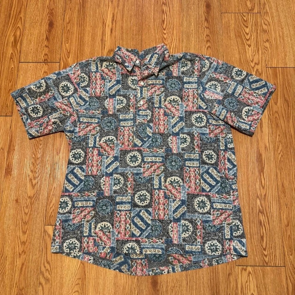 Reyn Spooner Men's Shirt Button Up Staters Paisley Bandana Size Large